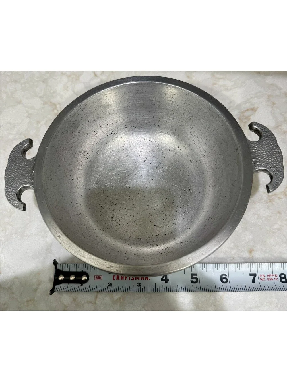 Vintage Guardian Service Hammered Aluminum Pot Bowl Casserole 6 inch Cook Ready
